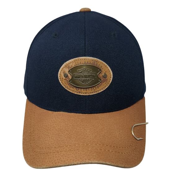 Harley-Davidson Motorcycles Fitted Baseball Cap Blue One Size Lightweight - Picture 1 of 10